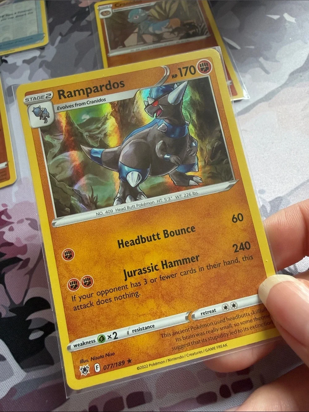 Unidentified Fossil Cranidos Rampardos Reverse Holo Pokémon Card Lot TCG ✨5/$25✨